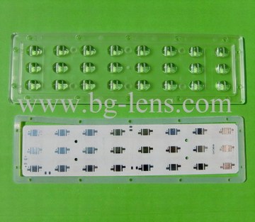 3X8 24W street light led lens with PCB and gasket A