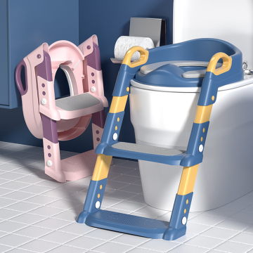 Folding Stool Ladder Baby Toilet Trainer Seat with Step