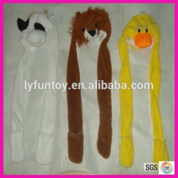Cute soft baby plush scarf hat