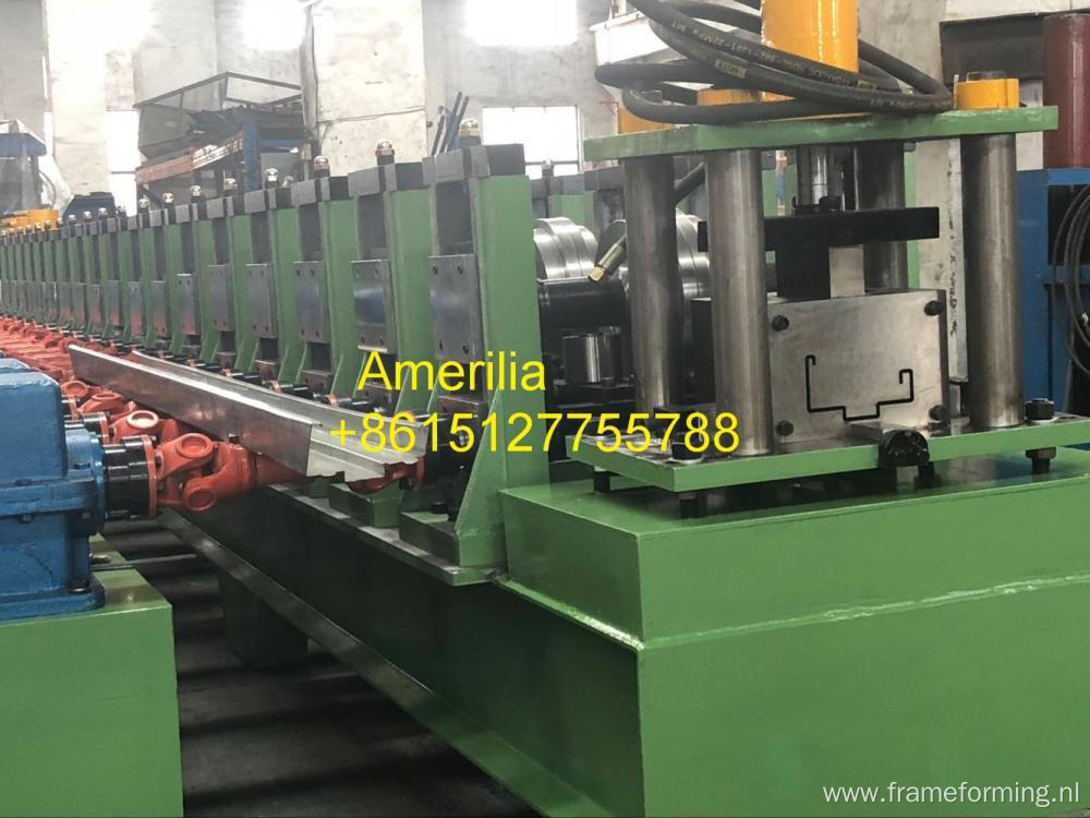 Steel door frame roll forming machine