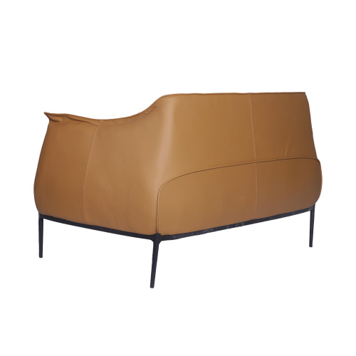 Chaise longue 2 places en cuir moderne Archibald