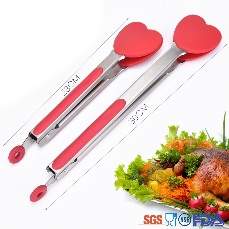 Christmas gift silicone tongs