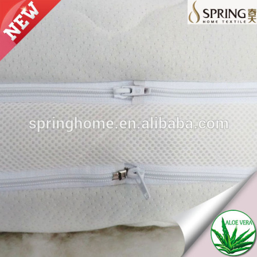 3d mesh cooling memory foam quilted mattress topper with zipper