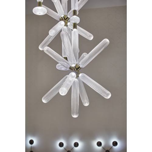 Modern Nordic Glass Art Lobby Glass Chandelier