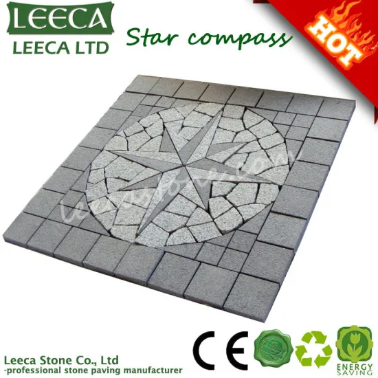 Plaza star compass paving stone