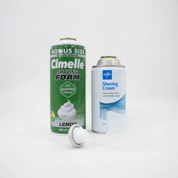 65MM shaving foam empty tin aerosol spray cans