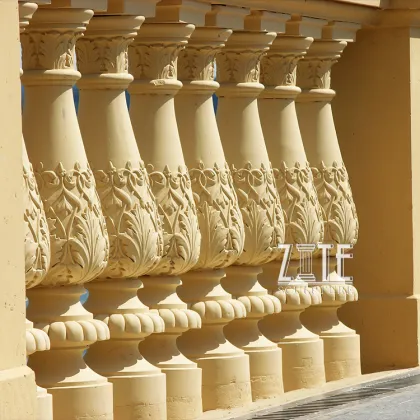 Western Style stone handrail stairs