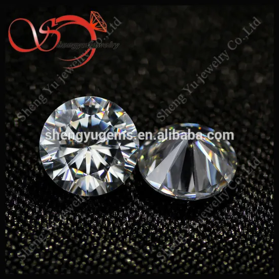 Cheapest Top Clarity Clear White Round Synthetic Diamond Moissanite Stone for Jewelry ring