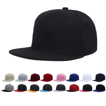 Youki Vintage Polyester Plain 3D Embroidery Adjustable Flat Brim Snapback Hat for Men and Women