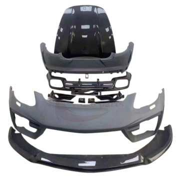 Custom Porsche Panamera 971 Body Kit: Premium PU+Carbon Fiber Front and Rear Bumper Hood