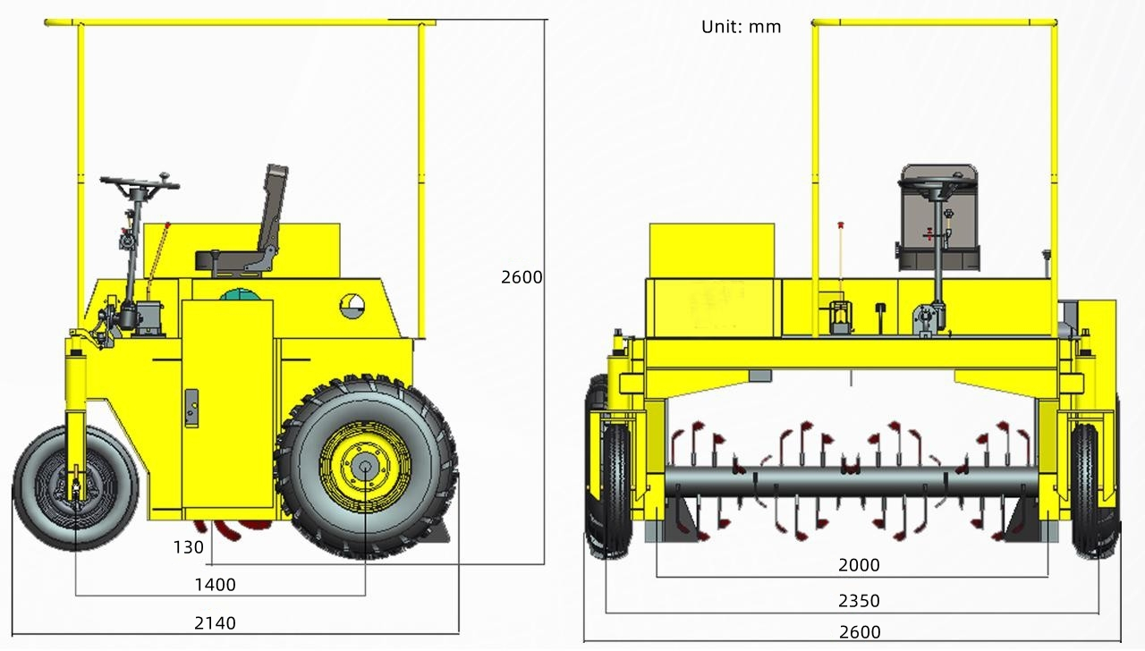 M2000 windrow turner