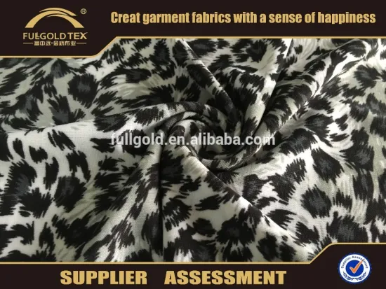 2016 fashion like ITY fabric leopard printed fabric shining printed fabric in keqiao fullgold