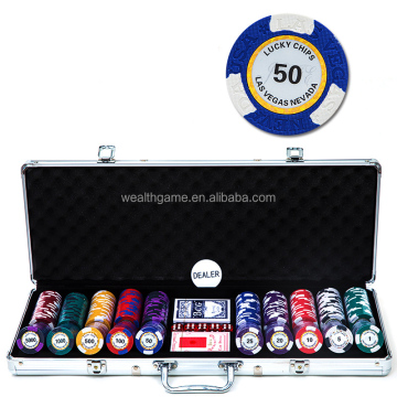 Nevada Poker -Chip -Set - 500pcs, 14g