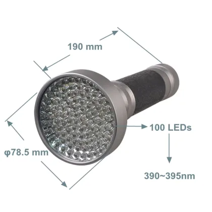 100 LED Scorpion Finder Flashlight Scorpion UV Flashlight