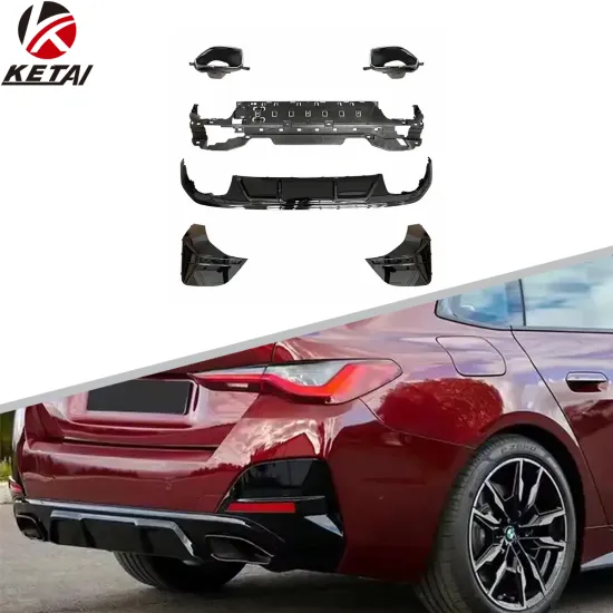 BMW G26 440i Style Car Rear Bumper with MP Rear Diffuser and Tips