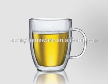 double wall glass thermos mug cup