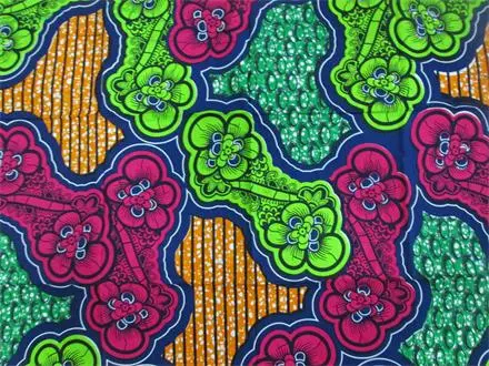 100% Cotton Fabric African Real Wax Print for Women Fashion