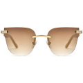 Handmade Rimless Buffalo Horn Sunglasses