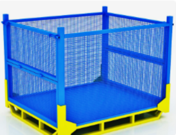 Foldable wire storage box cage