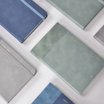 Customizable Exclusive PU Leather Two-Tone Journal Notebook