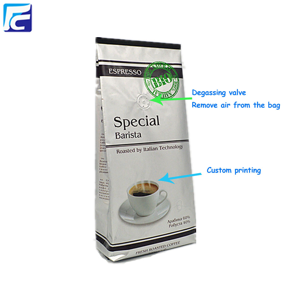 12oz coffee pouch with valve