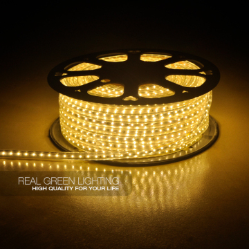 High quality ! Waterproof 220V 3528 SMD 2700K Warm White LED Strip Lighting