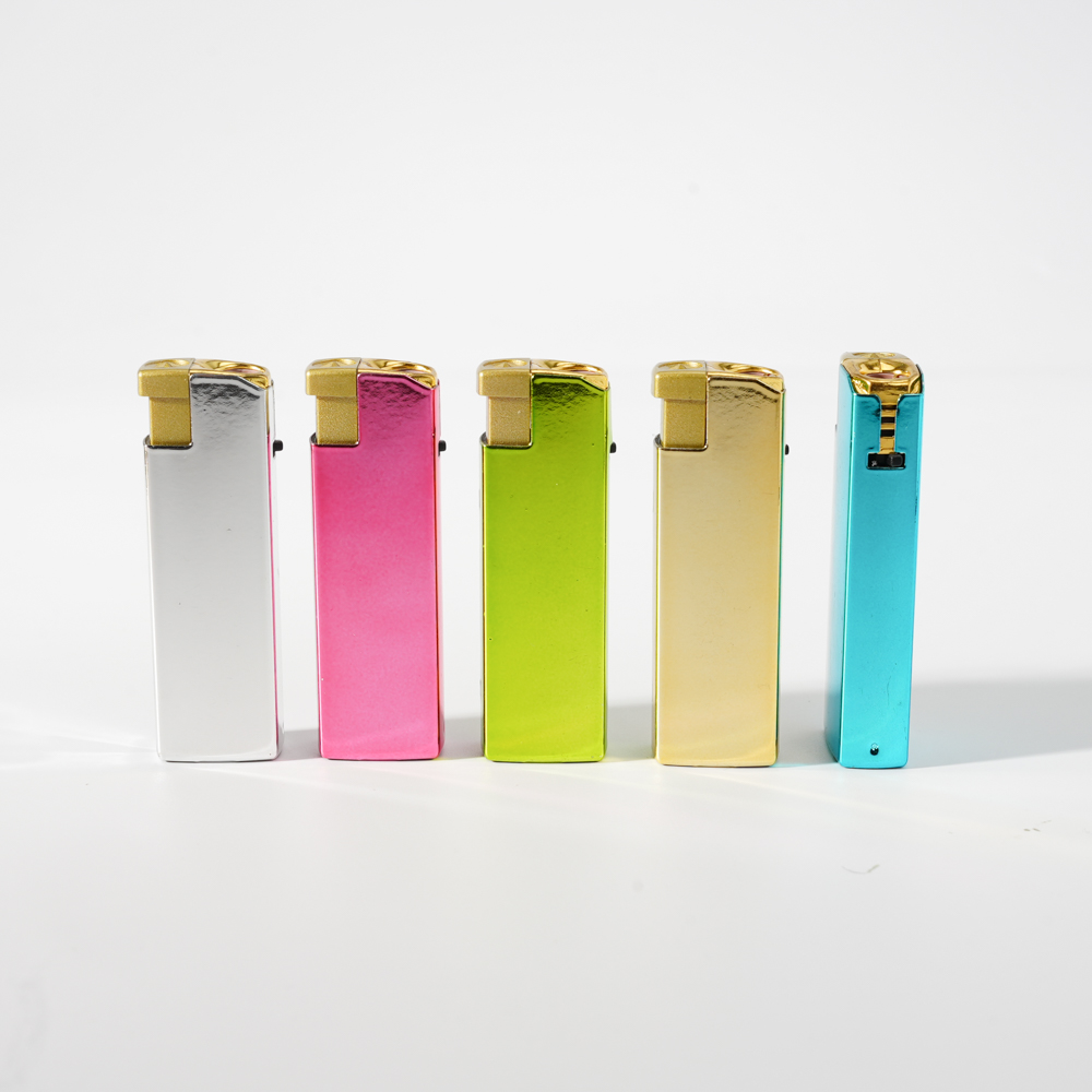Five Color Jet Flame Diamond Relief Piezo Lighter