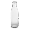 950 ml Milchglasflasche mit Plastikdeckel