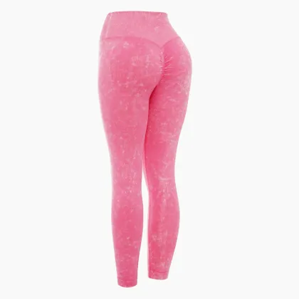 women's seamless peach hip fitness pants