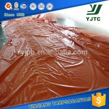 Orange Corner Reinforced Metal Eyelets PVC laminated Tarpaulin