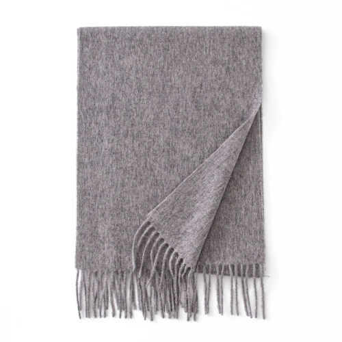 Winter Solid Color Cashmere Scarf with Tassel