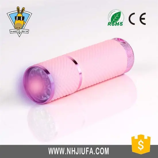 Customized led purple light uv flashlight violet flashlight uv