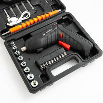 Hitam dasar lithium baterai baterai instalasi obeng set (47-piece)