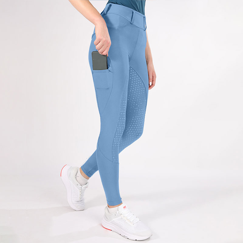 Blue Blue Women Spandex Equestrian Calle con bolsillo