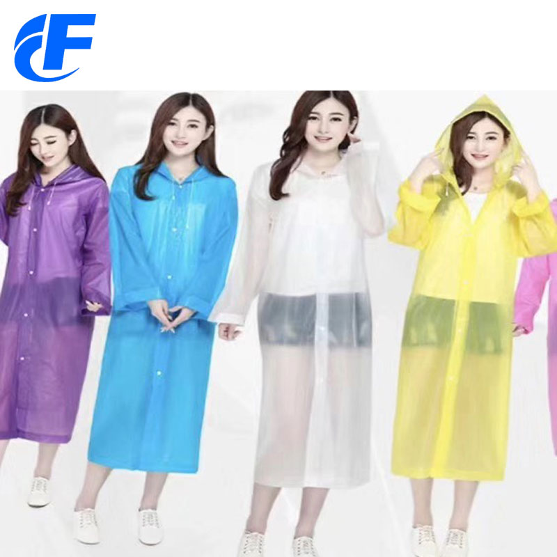 High Quality PVC Rain Ponchos Raincoat With Snap