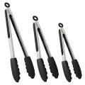 Set of Kitchen Tongs for Cooking or Grilling