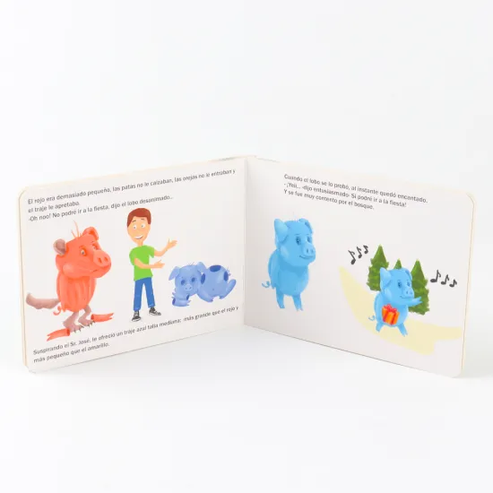 Custom Cardboard Story Book Hardcover Book Printing Services