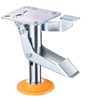 Custom Heavy Duty Swivel Plate Footmaster Retractable Self-Leveling Nylon Caster Wheel for Workbench