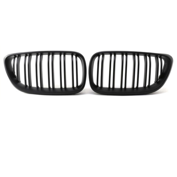 Mat Black Double Line Nierrooster voor BMW 2 -serie F22