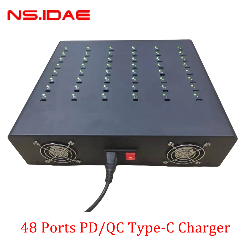 48 puertos USB tipo-C PD Fast Carger