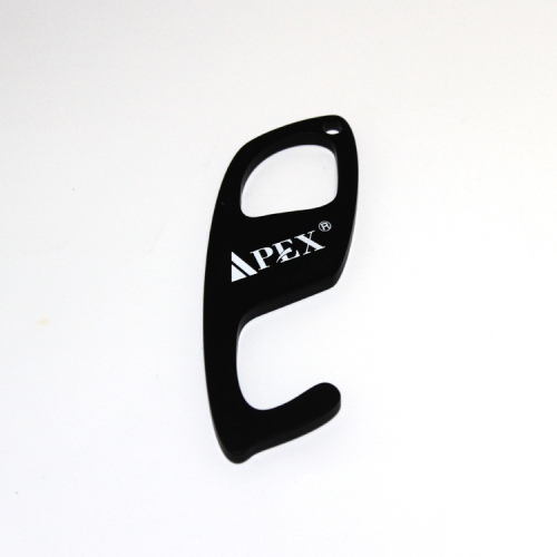 Apri maniglia per porta in acrilico nero anti virus APEX
