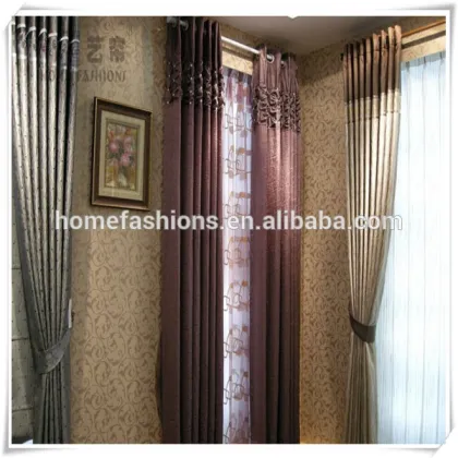 Yilian Curtains With Roller Blind Rod for Home Decoration