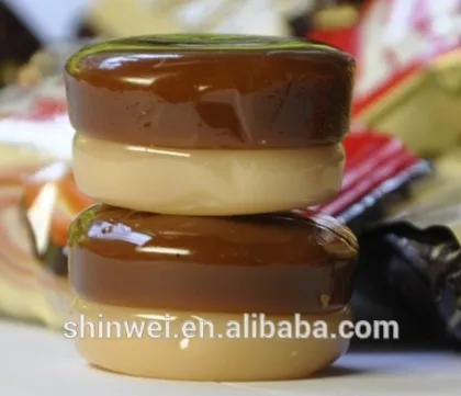 high quality two color and two flavor Kopiko type hard candy depositing line
