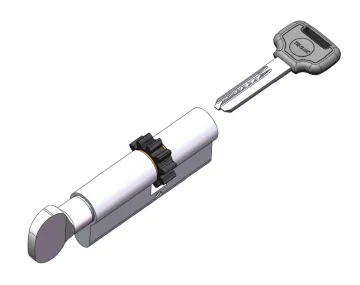 Thumb Turn Cylinder Lock Reversible Key