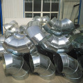 Galvanized plate spiral elbow untuk sambungan pipa ventilasi