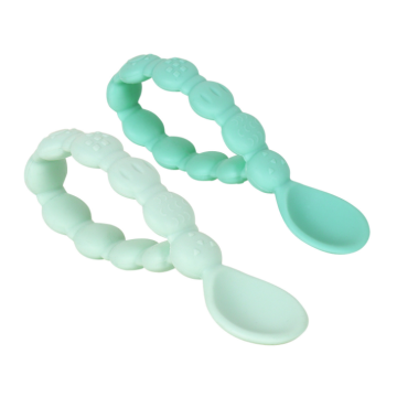 BPA Free Silicone Braided Handle Silicone Spoon Infants