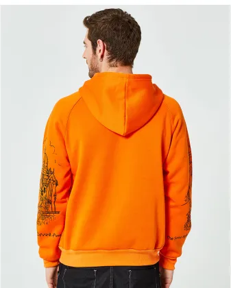 Mens Print Long Sleeve Pullover Sweater Hoodies Sweatshirts