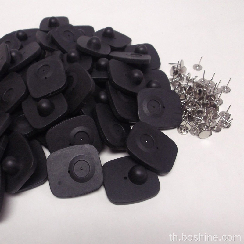 ความปลอดภัย 8.2MHz EAS anti-theft mini square hard tag