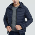 Chaqueta plegable plegable para hombres con capucha