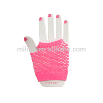 HEN-0039 wholesale Bride To Be Badge Hen Party pink mesh gloves